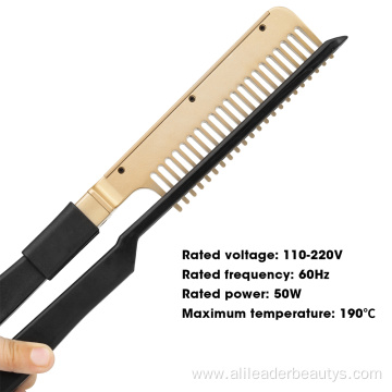 Fold V Styling Comb Copper Electric Hot Comb